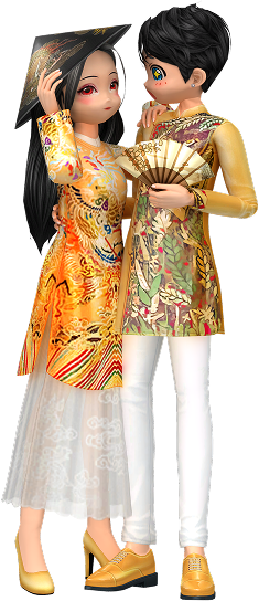 ảnh trang trí phải tết 2026