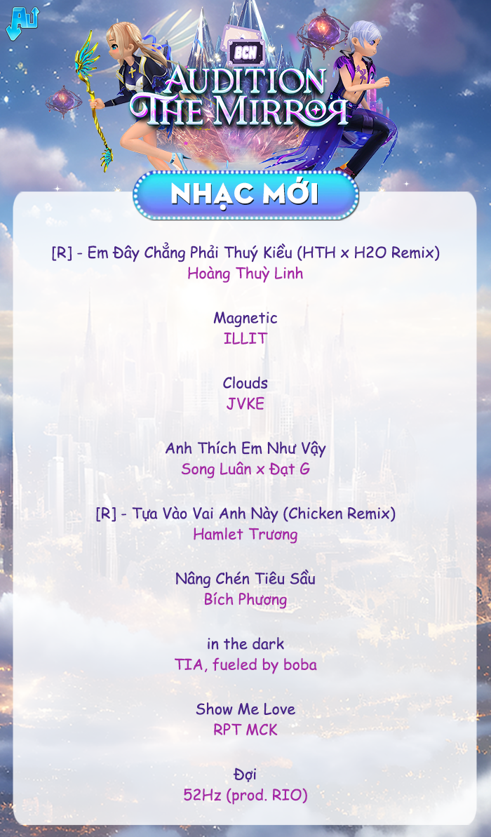 Khám phá bí ẩn AUDITION: THE MIRROR chỉ bằng 25 giai điệu ngọt ngào