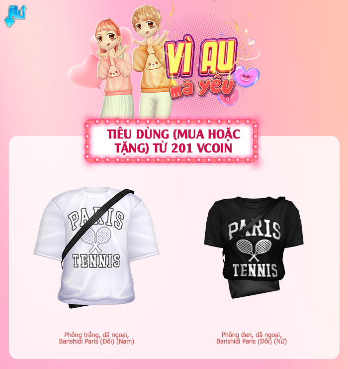 VÌ AU MÀ YÊU - vì crush mà sắm ngay áo đôi cực xinh