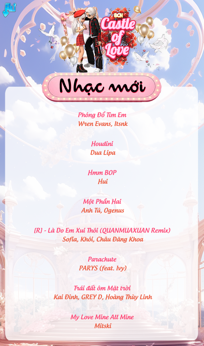 Đắm chìm với 25 giai điệu ngọt ngào mùa tình yêu trong BCN CASTLE OF LOVE