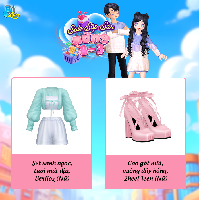 SALE SẬP SÀN MỪNG 8-3 với loạt item đặc biệt dành riêng cho những bóng hồng nhà Au