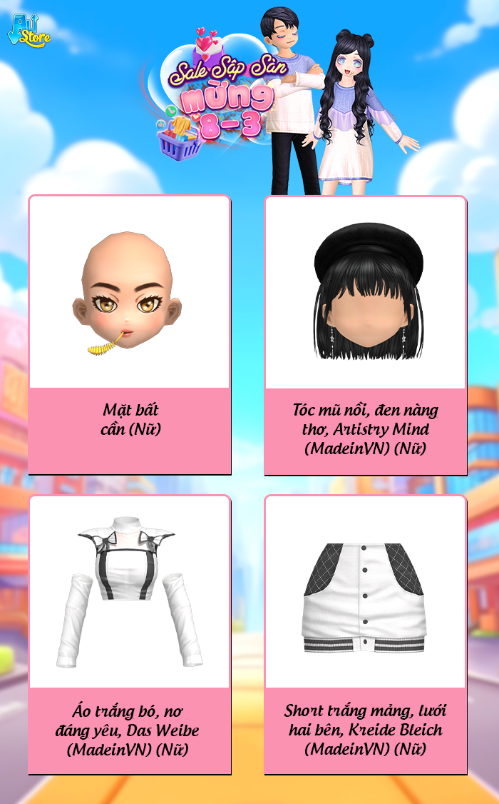 SALE SẬP SÀN MỪNG 8-3 với loạt item đặc biệt dành riêng cho những bóng hồng nhà Au