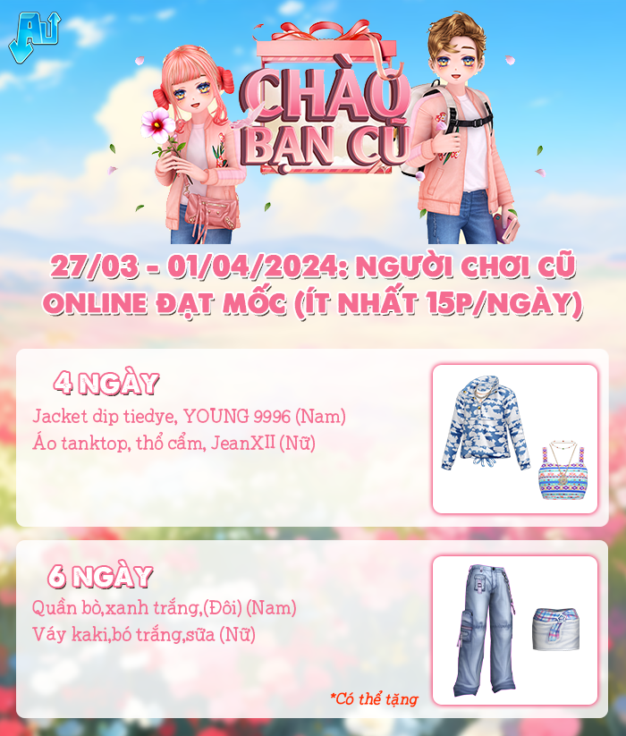 CHÀO BẠN CŨ quay lại - nhận quà xinh liền tay