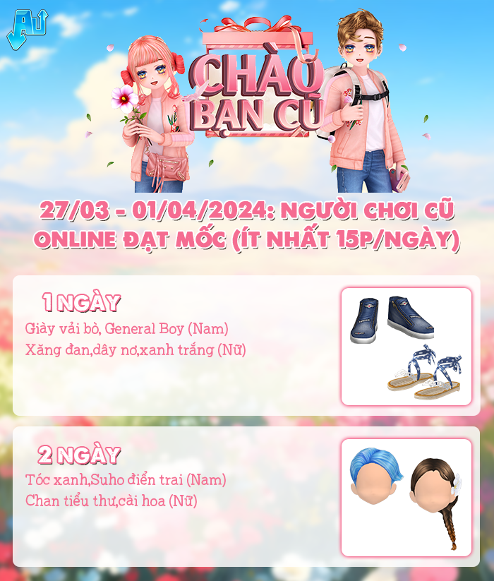 CHÀO BẠN CŨ quay lại - nhận quà xinh liền tay