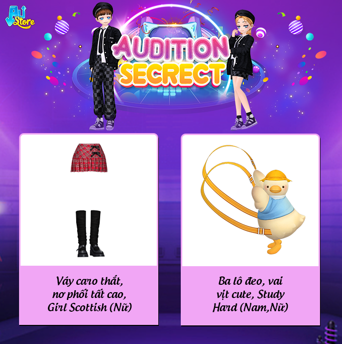 10 item từ AUDITION SECRET vẫn đảm bảo thời trang và phang luôn cả thời tiết