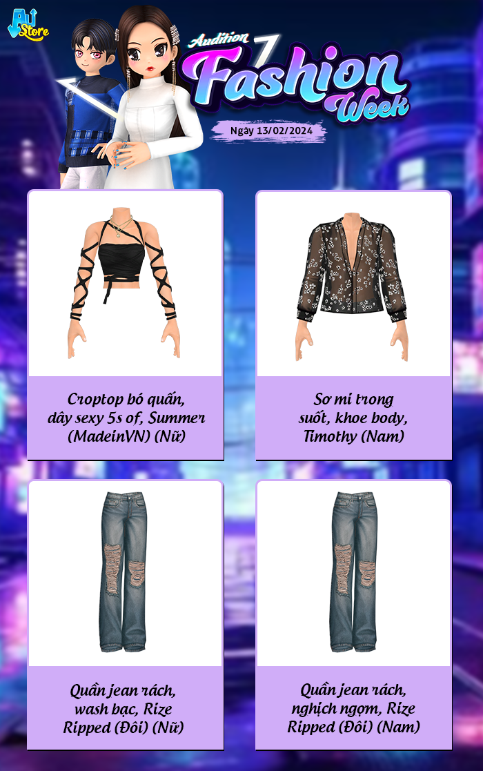 AUDITION FASHION WEEK bùng nổ với mặt động tiên tử trong ngày thứ hai