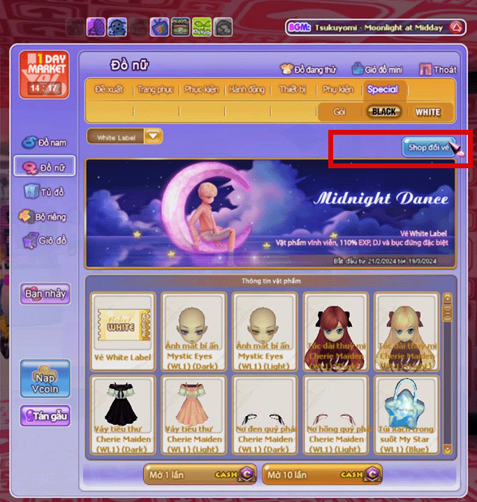 Bùng nổ với màn debut của item đặc biệt White Label trong BCN CASTLE OF LOVE