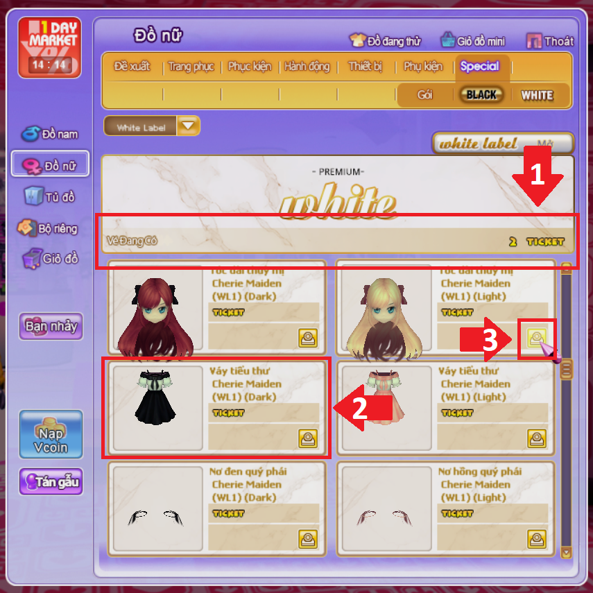 Bùng nổ với màn debut của item đặc biệt White Label trong BCN CASTLE OF LOVE