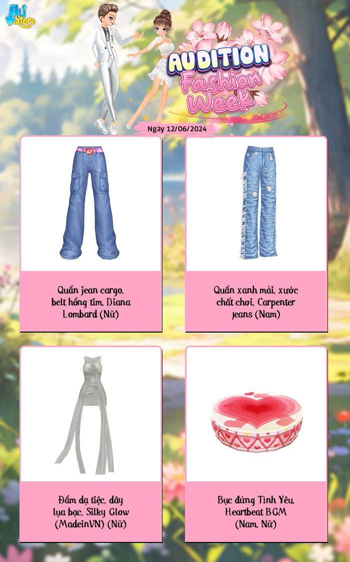 Biến hóa cá tính với gian hàng AUDITION FASHION WEEK ngày 12/6