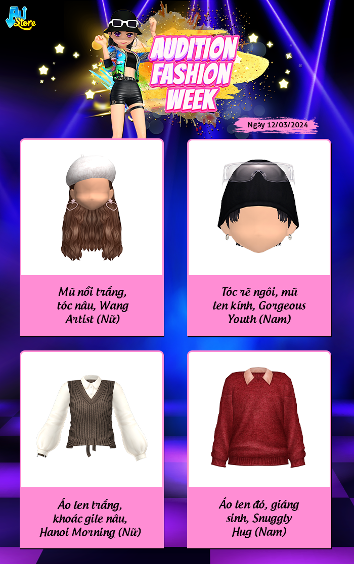Thỏa mãn đam mê thời trang với gian hàng AUDITION FASHION WEEK ngày thứ 2