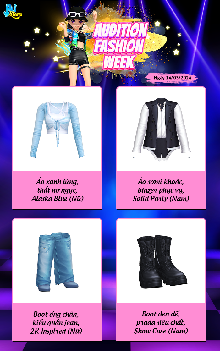 AUDITION FASHION WEEK: Náo loạn giữa tuần với phong cách y2k