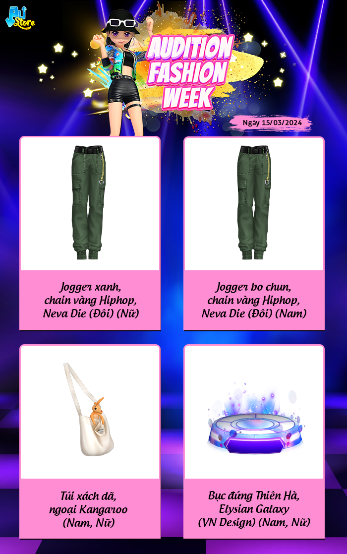 Thư giãn ngày mưa gió với 8 item xinh xắn trong AUDITION FASHION WEEK