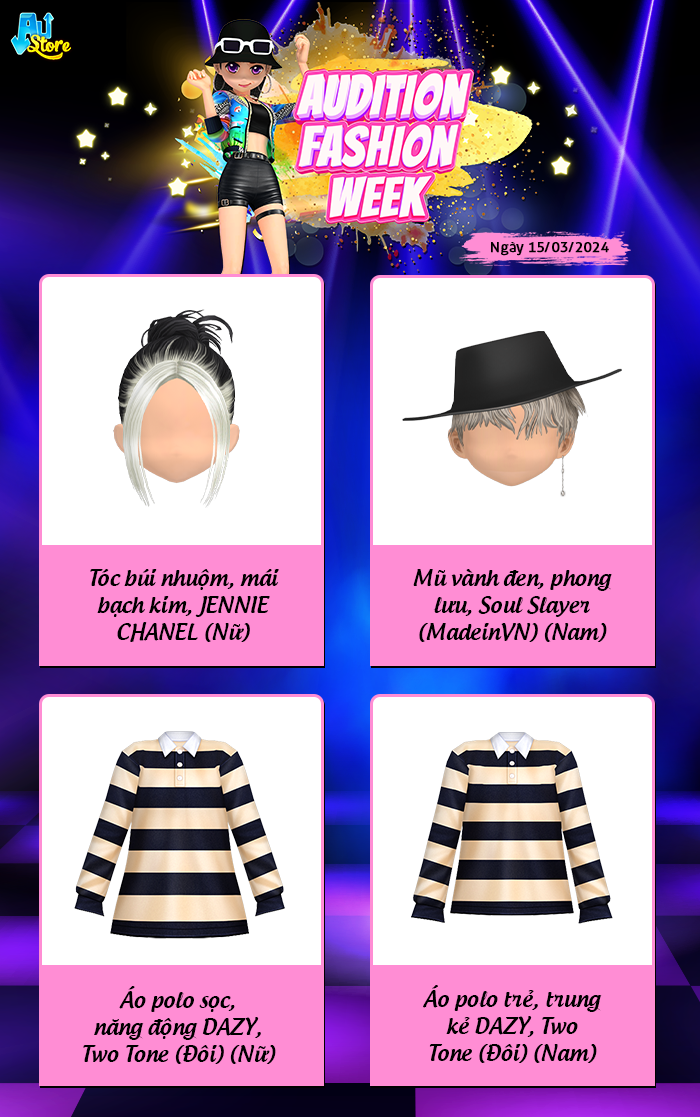 Thư giãn ngày mưa gió với 8 item xinh xắn trong AUDITION FASHION WEEK