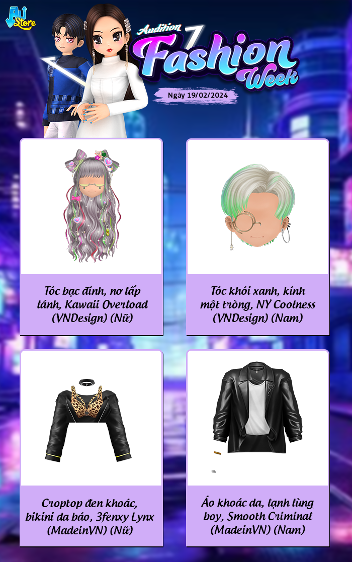 AUDITION FASHION WEEK Tháng 2 khép lại với 8 item đẹp mê ly