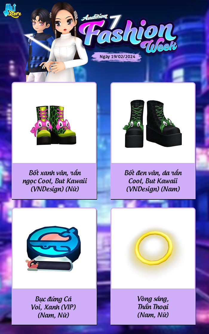 AUDITION FASHION WEEK Tháng 2 khép lại với 8 item đẹp mê ly