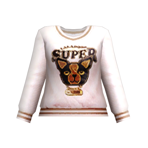 Áo pull trắng, super Gâu Gâu 30 ngày