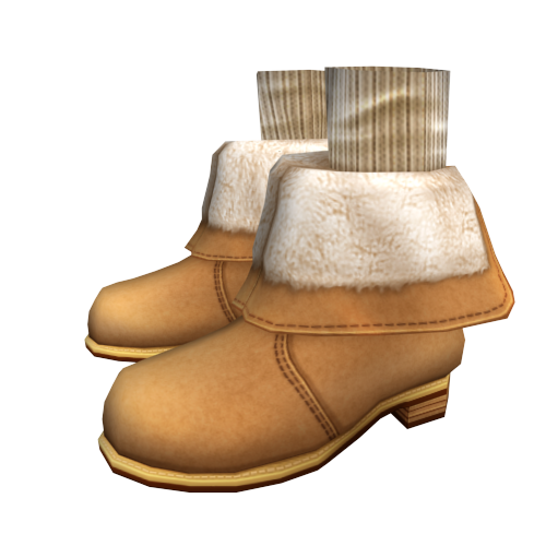 Bốt da lộn, cổ lông 30 ngày