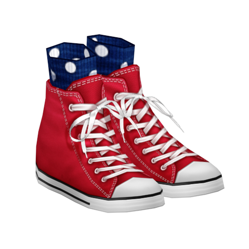 Converse đỏ, tất chấm bi, 1999s 30 ngày